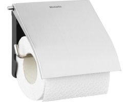 Brabantia ReNew WC Rolhouder - met Klep - Hangend - Zonder boren - Matt steel