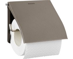 Brabantia ReNew WC Rolhouder - met Klep - Hangend - Zonder boren - Platinum