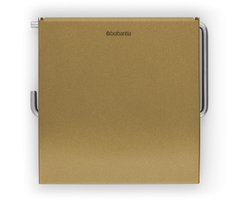 Brabantia ReNew WC Rolhouder - met Klep - Hangend - Zonder boren - Warm Gold