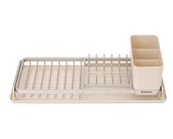 Brabantia SinkSide Afdruiprek - Compact - met Bestekhouder - Soft Beige