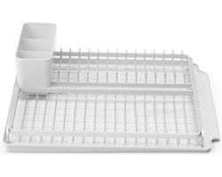 Brabantia SinkSide Afdruiprek - met Lekbak en Bestekhouder - Light Grey