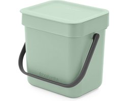 Brabantia Sort & Go Aanrecht Afvalbakje - 3 liter - Jade Green