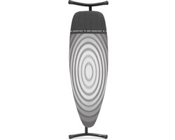 Brabantia Strijkplank D - met Hittebestendige Parkeerplaats - 135x45 cm - Titan Oval