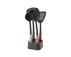 Brabantia Tasty+ Kookgerei set - 4-delig plus houder - Mixed Colours