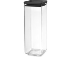 Brabantia Tasty+ Voorraadbus - Stapelbaar - 2,5 l - Dark Grey
