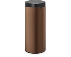 Brabantia Touch Bin Prullenbak - 30 liter - Warm Bronze/Matt Black deksel