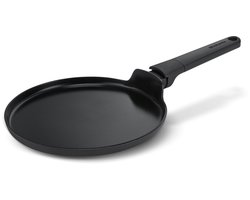 Brabantia VANTA Pannenkoekenpan - Ø 24 cm - Flensjespan - Keramische Antiaanbaklaag Titanium Versterkt - Geschikt voor Inductie - 100% PFAS Vrij - Zwart