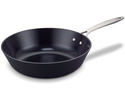 Brabantia Zenn Wokpan- Ø 30 cm –100% gerecycled hoogwaardig Aluminium - keramische bodem - dubbele antiaanbaklaag -duurzaam– rvs steel - geschikt voor Inductie - 100% PFAS Vrij – Donker blauw
