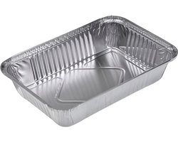 Brada - Wegwerp Aluminiumschaal - Rechthoekig formaat 325 x 265 x 60 mm - per stuk