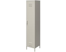 Bradford|Kast met 1 deur in metaal taupe