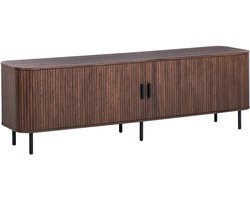 BRADLEY - TV-meubel - Donkerbruin - MDF