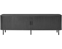 BRADLEY - TV-meubel - Zwart - MDF