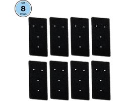 Bramokava 8x Filter geschikt voor Droger Whirlpool Bauknecht Ignis ( met 4 gaatjes) - 481010345281 - 8015250474909 - 481010716911 - Spons Foam Schuim