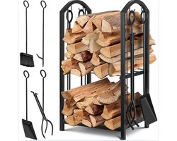 Brandhout Rek - Haardhout Opslag - Binnen - Buiten