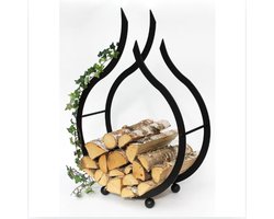 Brandhout Rek - Haardhout Opslag - Binnen - Buiten