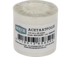 BrandNewCake® Acetaatfolie Rol - Inlegfolie - 5,5 cm x 20 m - Bakken