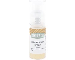BrandNewCake® Kleurpoeder Spray Goud 10gr - Kleurstof - Eetbare Voedingskleurstof - Bakken