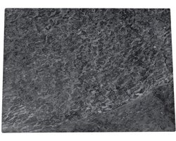 BrandNewCake® Marmeren Plaat / Snijplank 30x40cm - Echte Marmer Natuursteen - Marble Serveerplank & Temperen van Chocolade - Zwart/Grijs