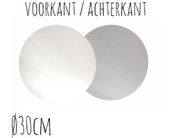 BrandNewCake® Taartonderlegger Wit / Zilver - Ronde Ø 30cm - Taartonderzetter - Taartkarton - 10 Stuks