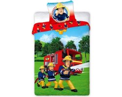 Brandweerman Sam Dekbedovertrek - Eenpersoons - 140 x 200 cm - Katoen