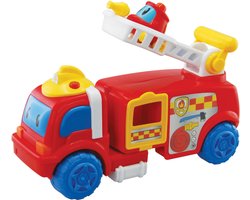 Brandweerwagen Fonzy met vriendje - Licht en geluid - Tiny Toys