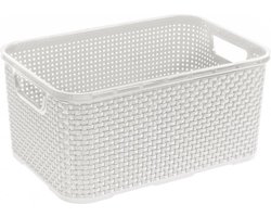BranQ - Universele Rotan Mand - Home essential - 7L - Kunststof - Wit