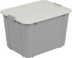 BranQ Velur - Opslagcontainer met deksel 30L - Opberger - lichtgrijs