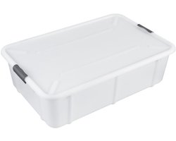 BranQ Velur - Voorraaddoos 29L - Opbergdoos - opslagcontainer met deksel en wielen