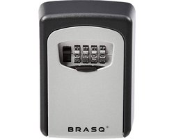BRASQ Sleutelkluis - Sleutelkastje buiten met code - Kluisje met cijferslot - Sleutelkastje - KC500 - Grijs