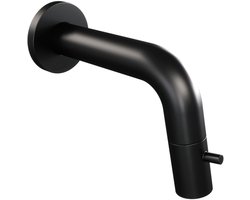 Brauer Black Edition Inbouw Fonteinkraan Mat Zwart - Inkortbaar