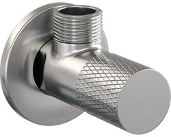 BRAUER Brushed Carving Hoekstopkraan - RVS geborsteld