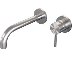 Brauer Brushed Edition Inbouw Wastafelkraan - Hendel 1 - Geborsteld Nikkel PVD