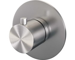 Brauer Brushed Edition inbouwdouchekraan thermostatisch met inbouwdeel ColdStart geborsteld nikkel