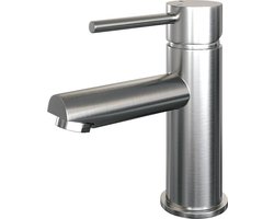 Brauer Brushed - Edition Wastafelmengkraan opbouw - laag - model a - PVD - geborsteld RVS