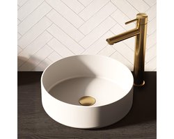 Brauer Circle Waskom - Rond - 36 cm - Keramiek - Mat - Wit