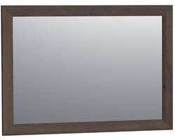 Brauer Citrine Spiegel - 100 cm - Rechthoekig - Lamellen - Eiken Zwart Frame