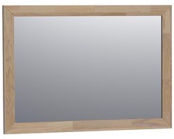 Brauer Citrine Spiegel - 100 cm - Rechthoekig - Vingerlas - Eiken Grijs Frame