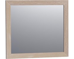 Brauer Citrine Spiegel - 80 cm - Rechthoekig - Lamellen - Eiken Wit Frame