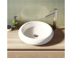 Brauer Cloud Waskom - Rond - 45 cm - Keramiek - Hoogglans - Wit