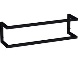 Brauer Combi handdoekbeugel 59x15x15cm - mat zwart
