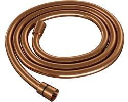 BRAUER Copper Carving thermostatische inbouw regendouche met drukknoppen SET 62 met 30 cm douchekop en rechte muurarm en staaf handdouche en doucheslang en geïntegreerde glijstang koper geborsteld PVD