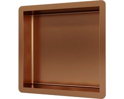 Brauer Copper Edition Inbouwnis - 30x30cm - PVD - geborsteld koper