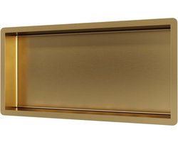 Brauer Gold Edition Inbouwnis - 60x30cm - PVD - geborsteld goud