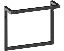 Brauer Handdoekbeugel - 35 cm - Gunmetal Geborsteld