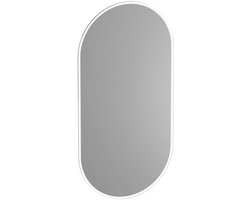 Brauer Jade Deluxe Spiegel - Plat Ovaal - 120 cm - met Directe LED-Verlichting - Dimbaar en met Kleurfunctie - met Afstandsbediening