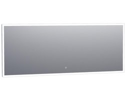 Brauer Jade Spiegel - Rechthoekig - 180 cm - met Directe LED-Verlichting - Dimbaar - met Touchbediening