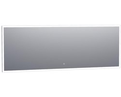 Brauer Jade Spiegel - Rechthoekig - 200 cm - met Directe LED-Verlichting - Dimbaar - met Touchbediening