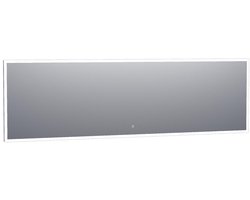 Brauer Jade Spiegel - Rechthoekig - 240 cm - met Directe LED-Verlichting - Dimbaar - met Touchbediening