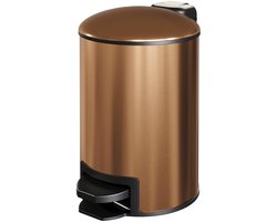 Brauer Pedaalemmer - 3 Liter - Koper Geborsteld