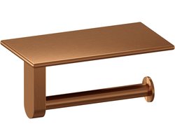 Brauer toiletrolhouder - 18cm - Koper geborsteld